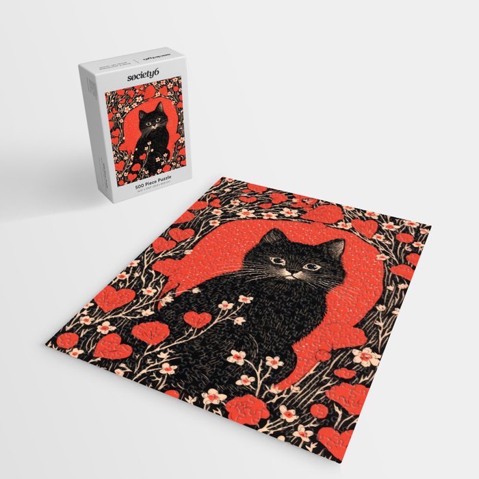 Valentines Kitty Jigsaw Puzzle Gallery Image 2