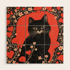 Valentines Kitty Wood Wall Art Gallery Image 1