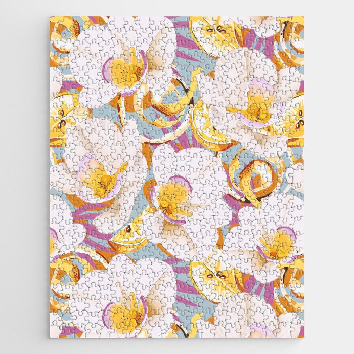 Lemons among the exotic flowers 4 Jigsaw Puzzle Gallery Image 1