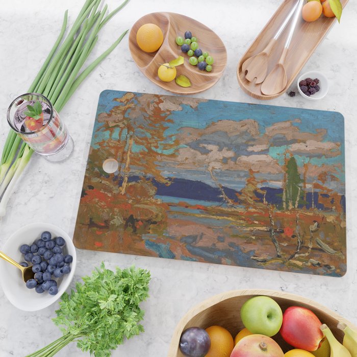 Tom Thomson The Lake, Bright Day 1916 Canadian Landscape Artist Cutting Board Gallery Image 2