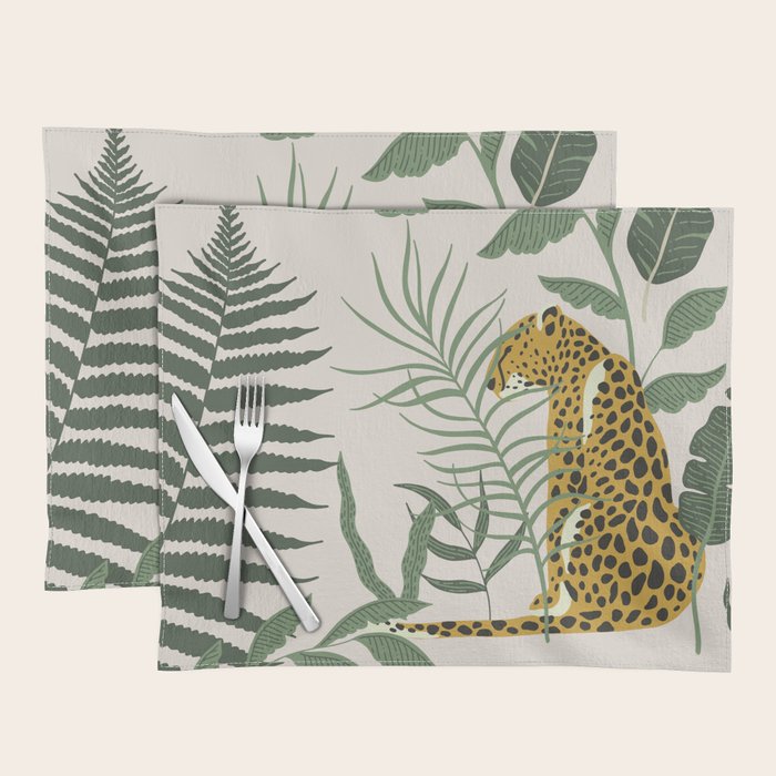 Kahlo Cheetah Prints Placemat Gallery Image 1