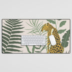 Kahlo Cheetah Prints Desk Mat Gallery Image 1