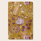 Garden Vegetables & Fresh Fruit in Harvest Yellow Cutting Board Gallery Image 1