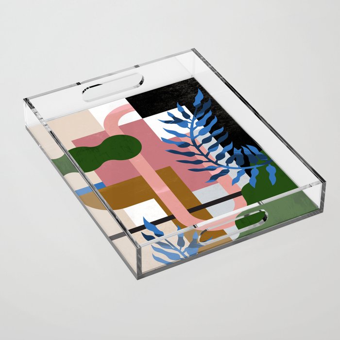 Leather Fern Acrylic Tray Gallery Image 1