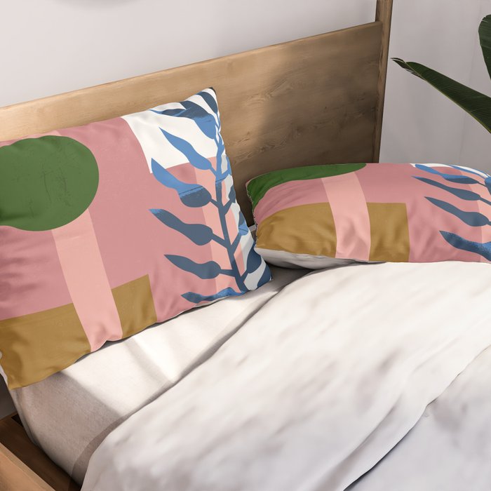 Leather Fern Pillow Sham Gallery Image 2