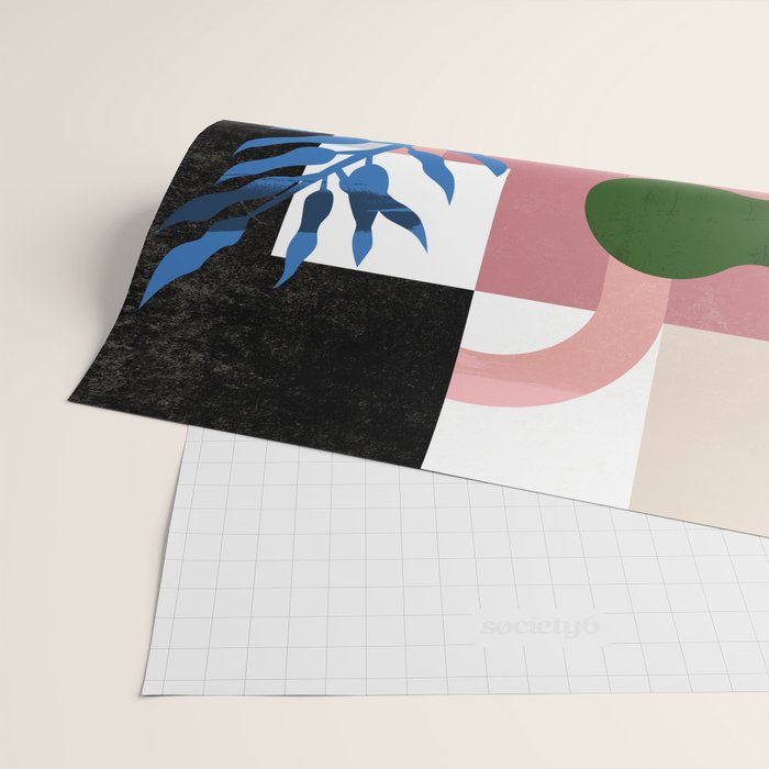 Leather Fern Wrapping Paper Gallery Image 2