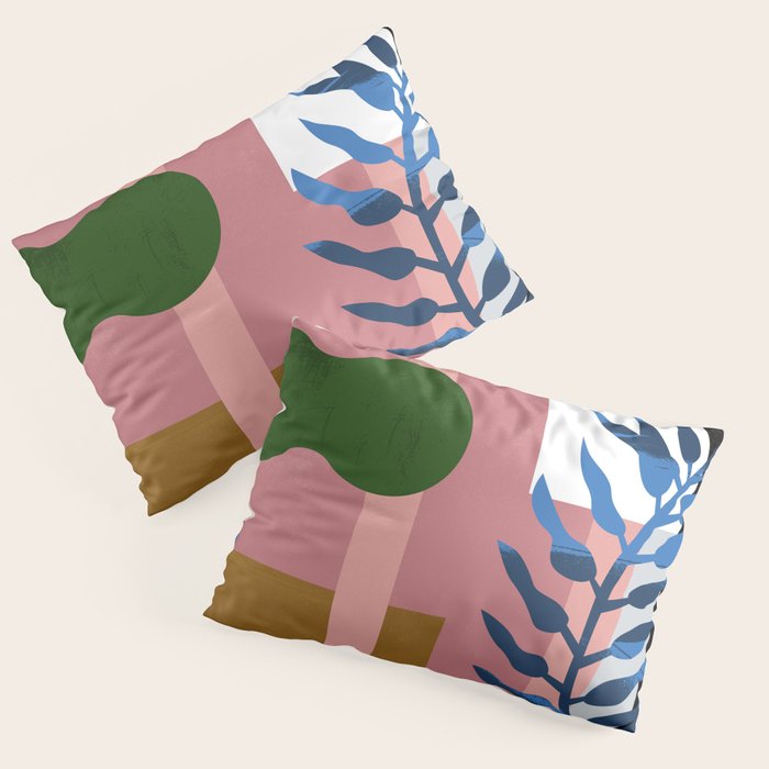 Leather Fern Pillow Sham Gallery Image 1
