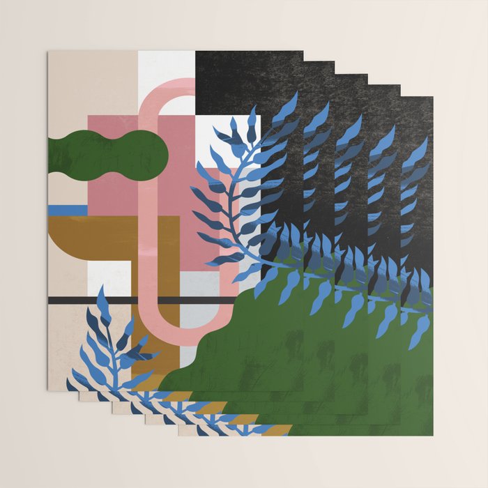 Leather Fern Wrapping Paper Gallery Image 3