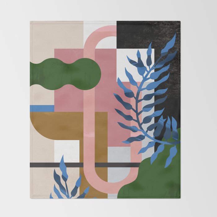 Leather Fern Throw Blanket Gallery Image 2