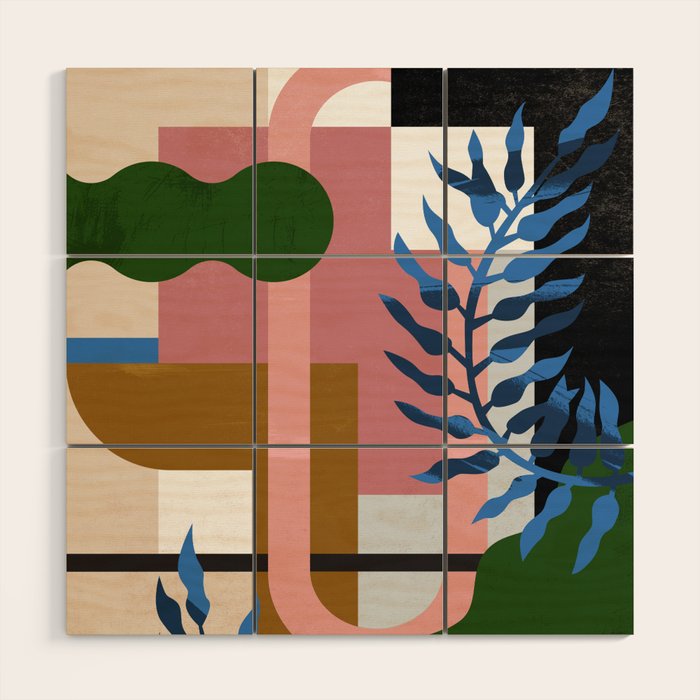 Leather Fern Wood Wall Art Gallery Image 1
