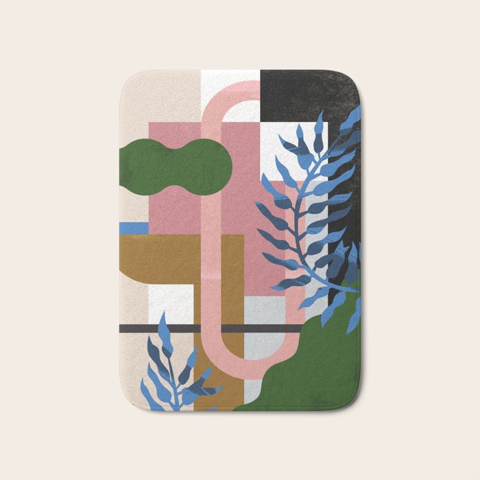 Leather Fern Bath Mat Gallery Image 1