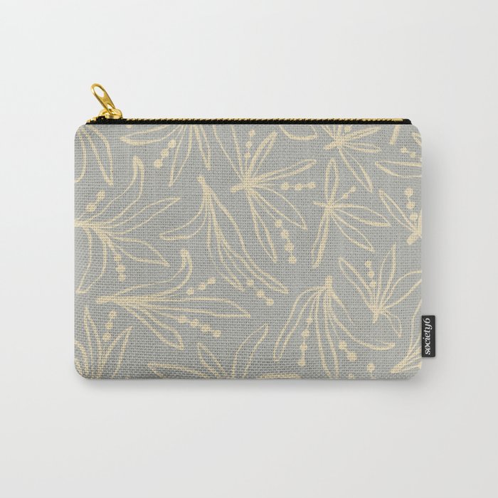 Lily Flower Pattern #3 Carry All Pouch Gallery Image 1