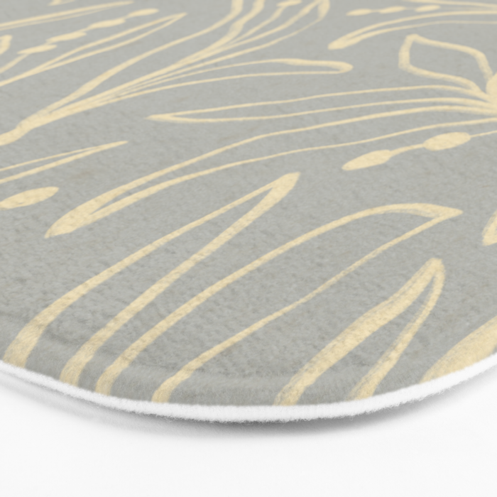 Lily Flower Pattern #3 Bath Mat Gallery Image 3