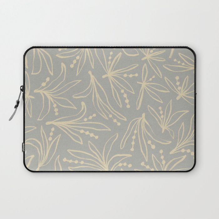 Lily Flower Pattern #3 Laptop Sleeve Gallery Image 1