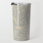 Lily Flower Pattern #3 Travel Mug Gallery Image 3
