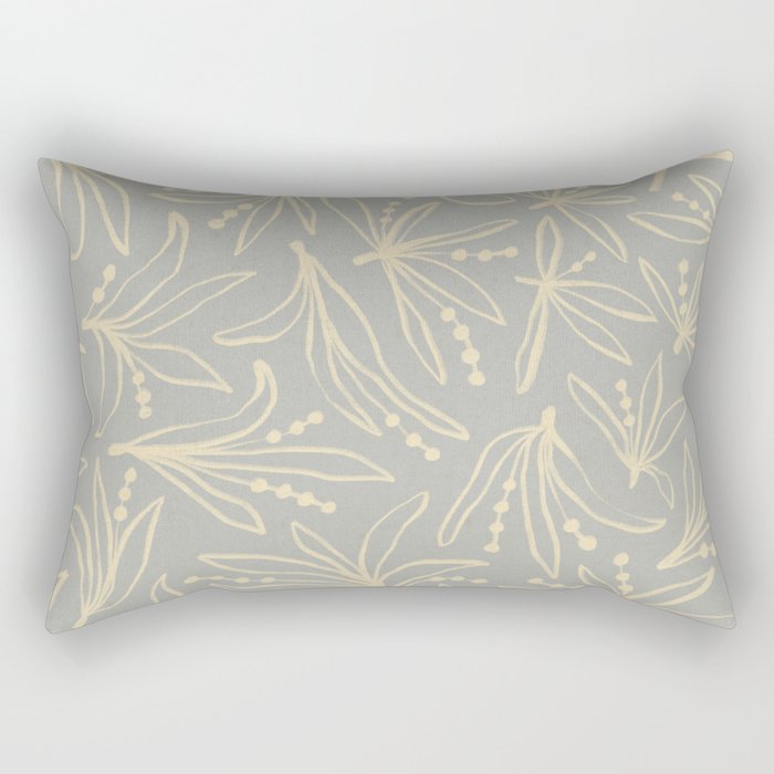 Lily Flower Pattern #3 Rectangular Pillow Gallery Image 1