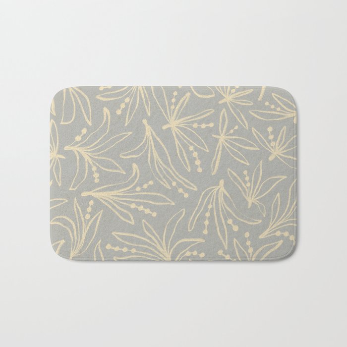 Lily Flower Pattern #3 Bath Mat Gallery Image 1