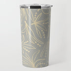 Lily Flower Pattern #3 Travel Mug Gallery Image 1