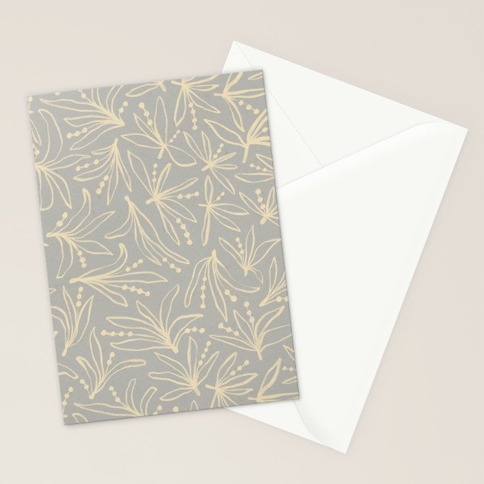 Lily Flower Pattern #3 Stationery Card Gallery Image 2