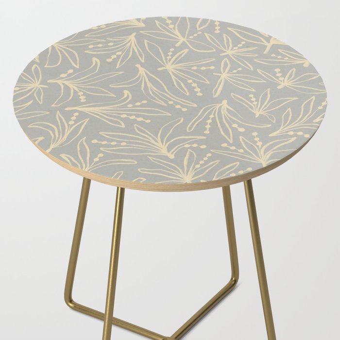 Lily Flower Pattern #3 Side Table Gallery Image 2