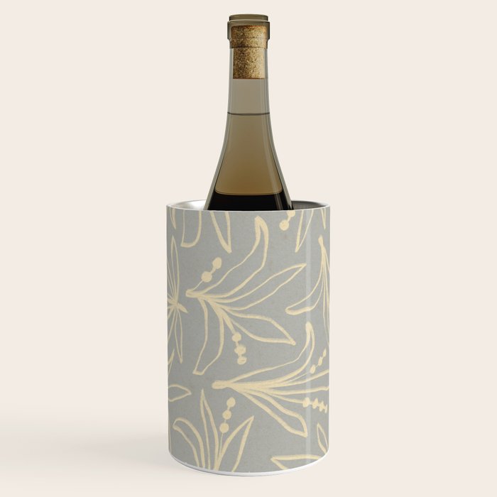 Lily Flower Pattern #3 Wine Chiller Gallery Image 2