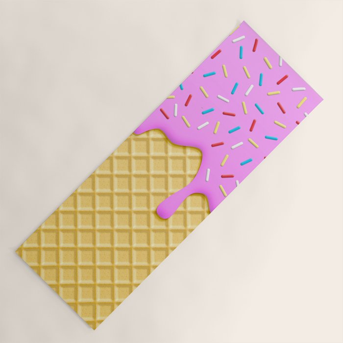 Strawberry Ice Cream Yoga Mat Gallery Image 1