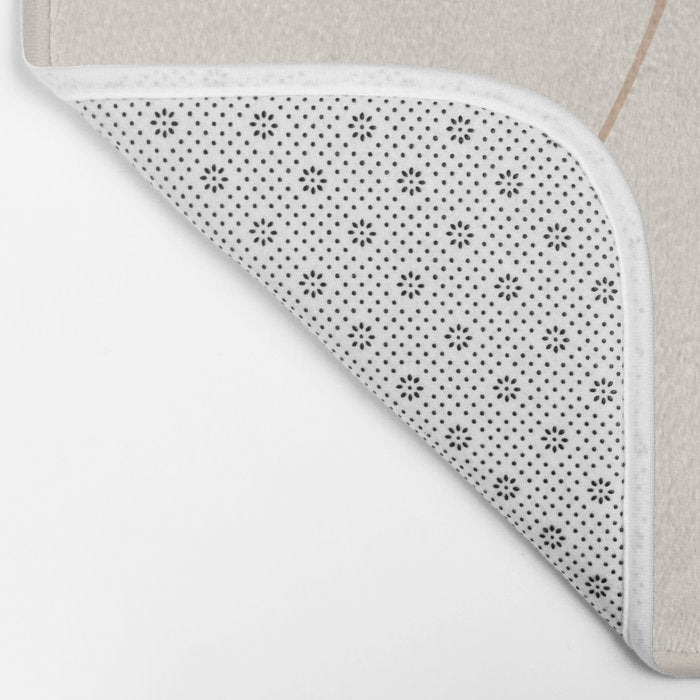 Modern Minimal Line Abstract XXXIII Bath Mat Gallery Image 2