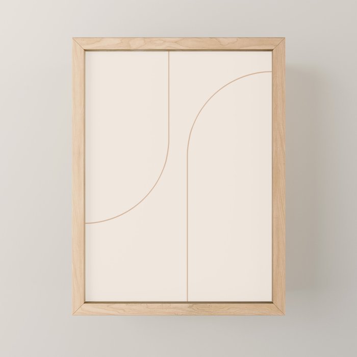 Modern Minimal Line Abstract XXXIII Mini Art Print Gallery Image 1