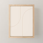 Modern Minimal Line Abstract XXXIII Mini Art Print Gallery Image 1