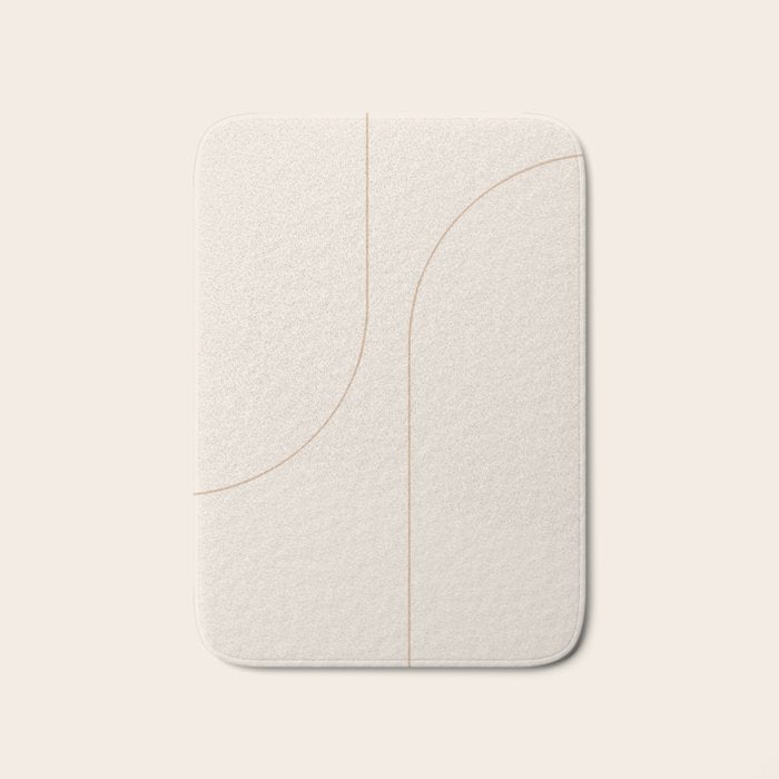 Modern Minimal Line Abstract XXXIII Bath Mat Gallery Image 1