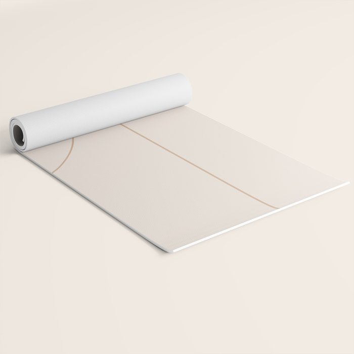 Modern Minimal Line Abstract XXXIII Yoga Mat Gallery Image 2