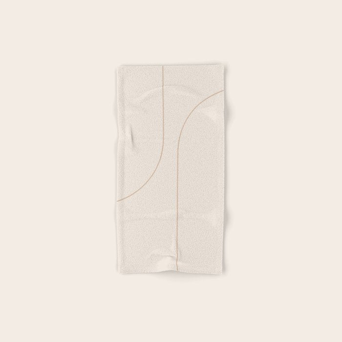Modern Minimal Line Abstract XXXIII Bath Towel Gallery Image 1