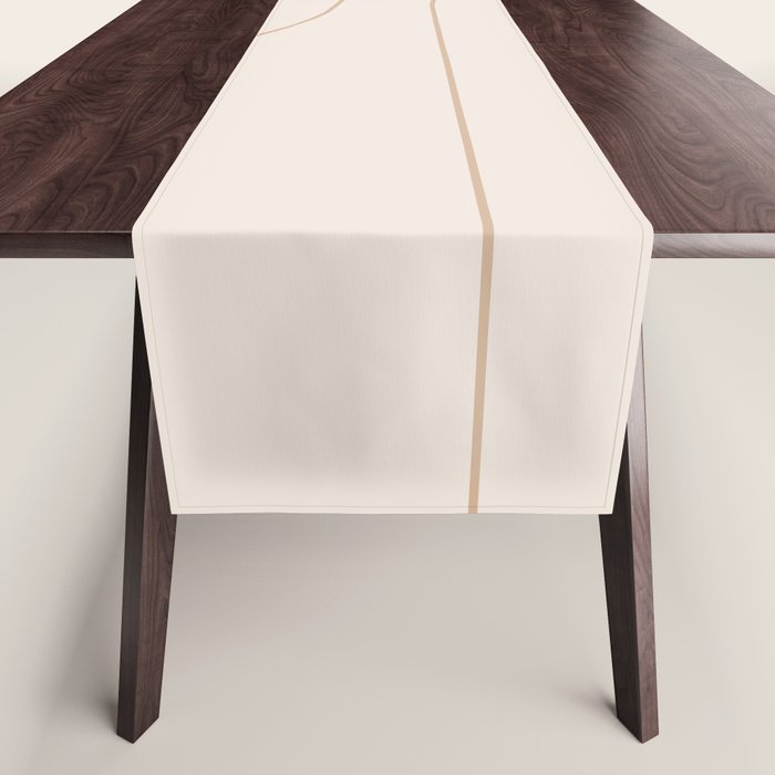 Modern Minimal Line Abstract XXXIII Table Runner Gallery Image 1