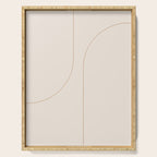 Modern Minimal Line Abstract XXXIII Serving Tray Gallery Image 1