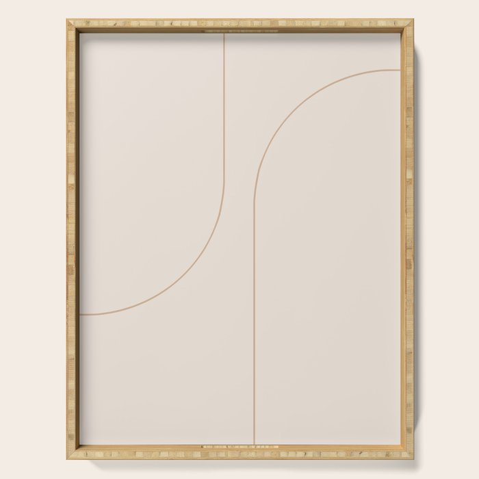 Modern Minimal Line Abstract XXXIII Serving Tray Gallery Image 1