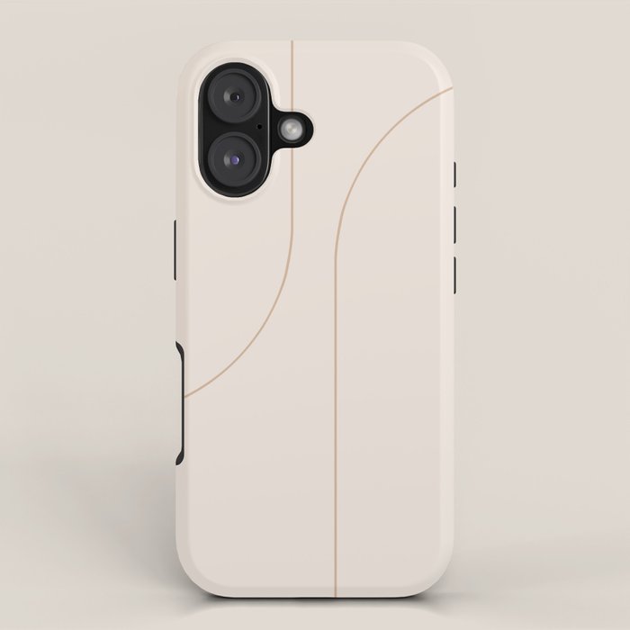 Modern Minimal Line Abstract XXXIII iPhone Case Gallery Image 1