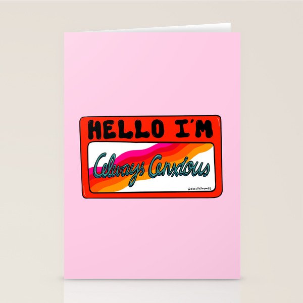 Always Anxious Stationery Card Gallery Image 2