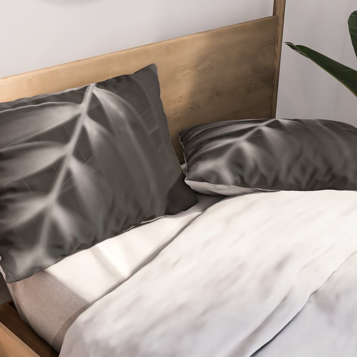 Bend - Modern Moody Botanical Pillow Sham Gallery Image 2
