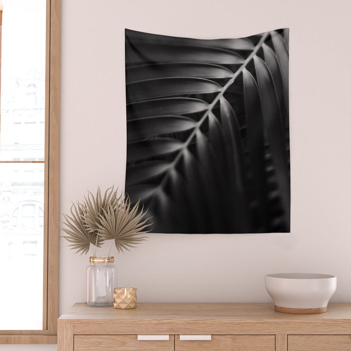 Bend - Modern Moody Botanical Wall Tapestry Gallery Image 2