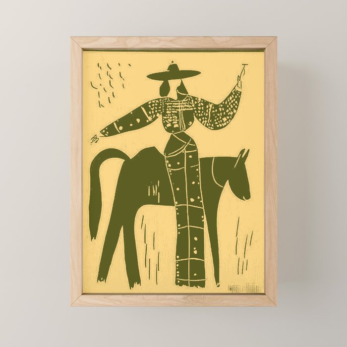 Showstopper Olive Yellow Mini Art Print