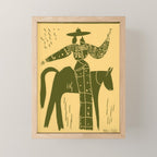 Showstopper Olive Yellow Mini Art Print Gallery Image 1