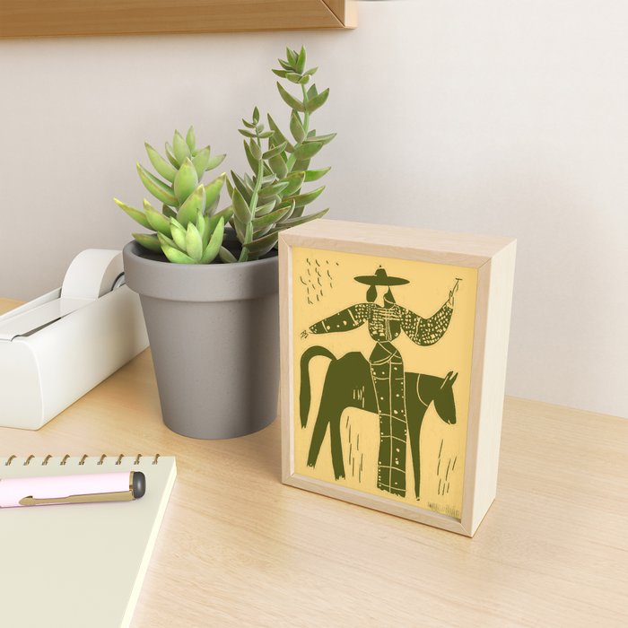 Showstopper Olive Yellow Mini Art Print Gallery Image 2