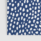 Handmade polka dot brush strokes (white/navy blue) Poster Gallery Image 3