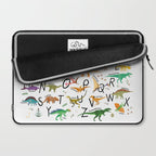 Colorful dinosaur alphabet Laptop Sleeve Gallery Image 2