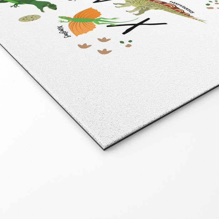 Colorful dinosaur alphabet Welcome Mat Gallery Image 2