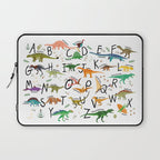 Colorful dinosaur alphabet Laptop Sleeve Gallery Image 1