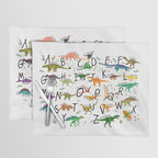 Colorful dinosaur alphabet Placemat Gallery Image 1
