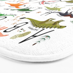 Colorful dinosaur alphabet Bath Mat Gallery Image 3