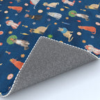 Cat Queens (Blue) Rug Gallery Image 4
