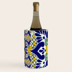 talavera mexican tile in yellow and blu Wine Chiller Gallery Image 2